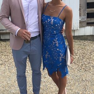 Lace knee length dress